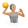 Person Playing Water Polo: Medium-Light Skin Tone Emoji 🤽🏼 image - Apple style