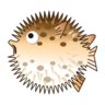河豚 Emoji 🐡 image - Emojidex style
