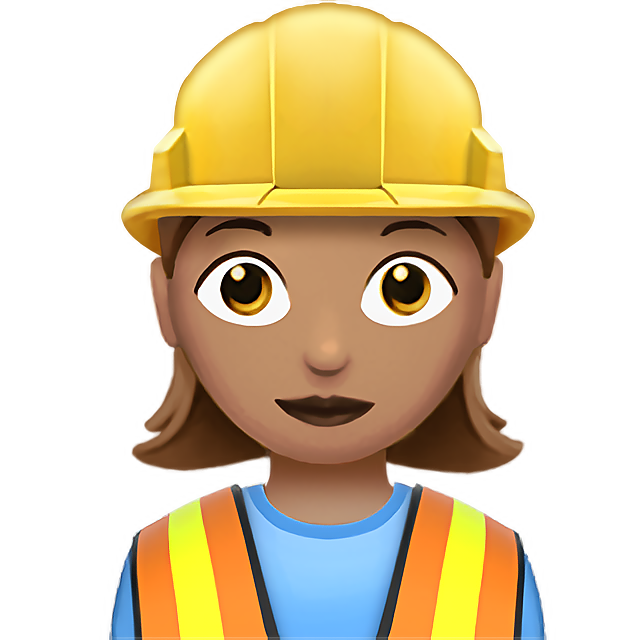 Woman Construction Worker: Medium Skin Tone