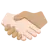 Handshake: Light Skin Tone, Medium Skin Tone