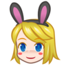 People With Bunny Ears: Light Skin Tone Emoji 👯🏻 image - Emojidex style