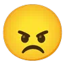 Wütendes Gesicht Emoji 😠 image - Google Noto Color Animated style