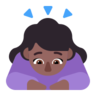 Woman Bowing: Medium-Dark Skin Tone Emoji 🙇🏾‍♀️ image - Microsoft Classic 2D style