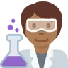 Scientist: Medium-Dark Skin Tone Emoji 🧑🏾‍🔬 image - Twitter / X (Twemoji) style
