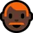 Man: Dark Skin Tone, Red Hair