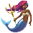 Mermaid: Medium-Dark Skin Tone