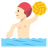 Person Playing Water Polo: Light Skin Tone