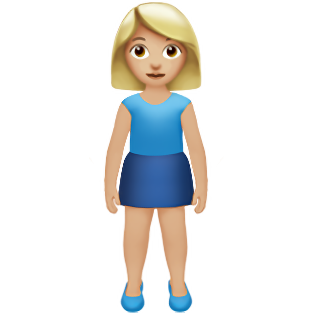 Woman Standing: Medium-Light Skin Tone