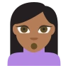 Person Pouting: Medium-Dark Skin Tone Emoji 🙎🏾 image - EmojiTwo style