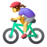 Woman Biking Emoji 🚴‍♀️ image - Samsung style
