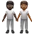 People Holding Hands: Dark Skin Tone, Medium-Dark Skin Tone