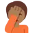 Person Facepalming: Medium-Dark Skin Tone