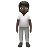 Person Standing: Dark Skin Tone