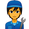 Mechanic Emoji 🧑‍🔧 image - Emojidex style