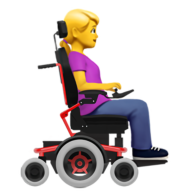Woman In Motorized Wheelchair Facing Right