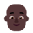 Person: Dark Skin Tone, Bald