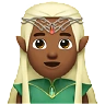 Man Elf: Medium-Dark Skin Tone Emoji 🧝🏾‍♂️ image - Apple style