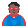 Superhero: Medium-Dark Skin Tone Emoji 🦸🏾 image - Microsoft Classic 2D style