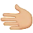 Leftwards Hand: Medium-Light Skin Tone
