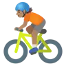 Person Biking: Medium Skin Tone Emoji 🚴🏽 image - Google Noto Color style