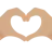 Heart Hands: Medium Skin Tone