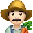 Man Farmer: Light Skin Tone