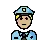 Man Police Officer: Medium-Light Skin Tone