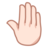Raised Back Of Hand: Light Skin Tone