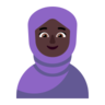 Woman With Headscarf: Dark Skin Tone Emoji 🧕🏿 image - Microsoft Classic 2D style