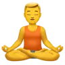 Man In Lotus Position Emoji 🧘‍♂️ image - Apple style