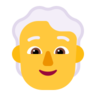 Person: White Hair Emoji 🧑‍🦳 image - Microsoft Classic 2D style