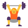 举重者 Emoji 🏋 image - Microsoft Classic 2D style