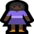 Woman Standing: Dark Skin Tone