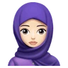 Woman With Headscarf: Light Skin Tone Emoji 🧕🏻 image - Huawei Harmony OS style
