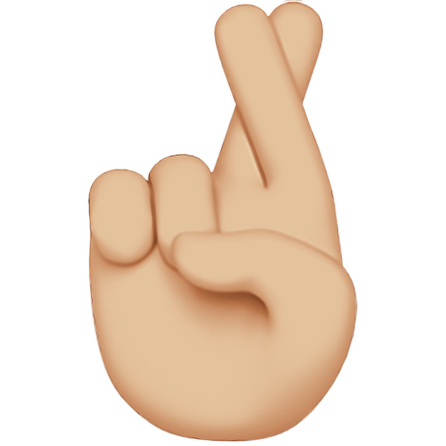 Crossed Fingers: Medium-Light Skin Tone