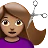 Woman Getting Haircut: Medium Skin Tone