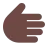 Rightwards Hand: Dark Skin Tone