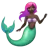 Merperson: Dark Skin Tone
