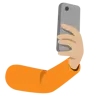 Selfie: Medium-Light Skin Tone Emoji 🤳🏼 image - Google Noto Color style