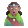 Elf: Medium Skin Tone Emoji 🧝🏽 image - Microsoft 3D Fluent style