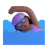Woman Swimming: Medium-Dark Skin Tone