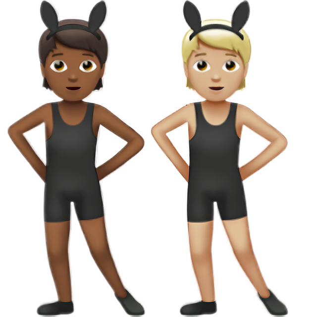 People With Bunny Ears: Medium-Dark Skin Tone, Medium-Light Skin Tone