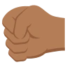 Left-Facing Fist: Medium-Dark Skin Tone Emoji 🤛🏾 image - EmojiTwo style