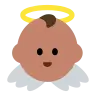 Baby Angel: Medium Skin Tone Emoji 👼🏽 image - Tossface style