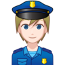 Police Officer: Light Skin Tone Emoji 👮🏻 image - Emojidex style
