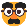 Emoji Faccia mascherato 🥸 image - Microsoft Classic 2D style