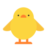 Emoji Pătuț cu fața în față 🐥 image - Microsoft Classic 2D style