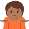 Person Shrugging: Medium-Dark Skin Tone Emoji 🤷🏾 image - Twitter / X (Twemoji) style