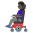 Woman In Motorized Wheelchair: Dark Skin Tone