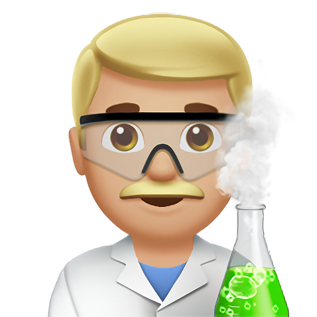 Man Scientist: Medium-Light Skin Tone